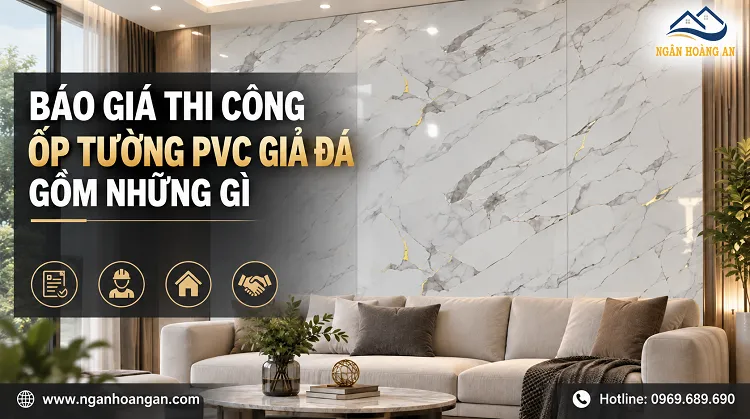 Báo Giá Thi Công Ốp Tường PVC Giả Đá Gồm Những Gì