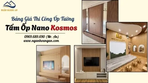 Báo Giá Thi Công Trọn Gói Ốp Tường Nano Nhựa Giả Gỗ Kosmos