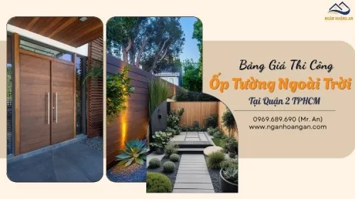 Thi Công Ốp Tường Gỗ Nhựa Ngoài Trời Giá Tốt Tại Quận 2 TPHCM