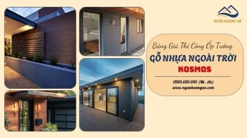 Thi Công Tấm Ốp Gỗ Nhưa Ngoài Trời Kosmos Không Phát Sinh Chi Phí Ẩn