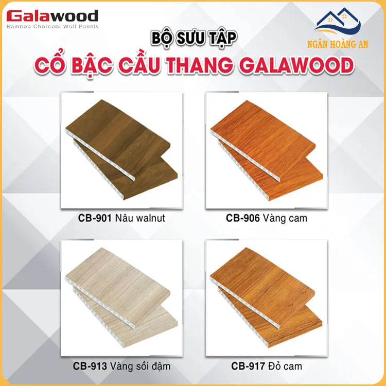Bộ Sưu Tập Cổ Bậc Cầu Thang Nhựa PVC Giả Gỗ Galawood