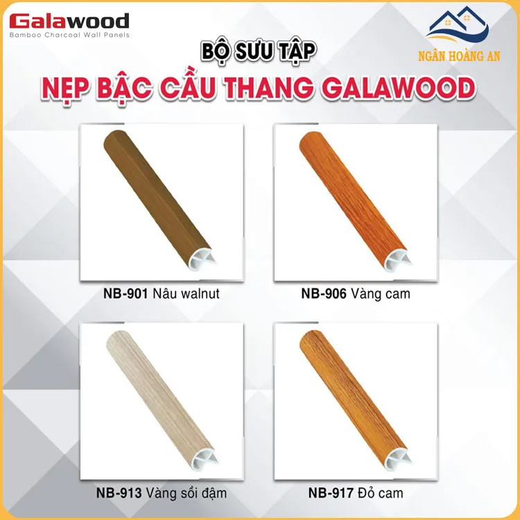 Bộ Sưu Tập Nẹp Bậc Cầu Thang Nhựa PVC Giả Gỗ Galawood