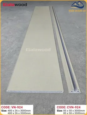 Bộ Vách Ngăn 2 Mặt Nhựa Giả Gỗ Galawood 924