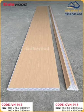 Bộ Vách Ngăn Nhựa PVC Giả Gỗ Galawood VN913