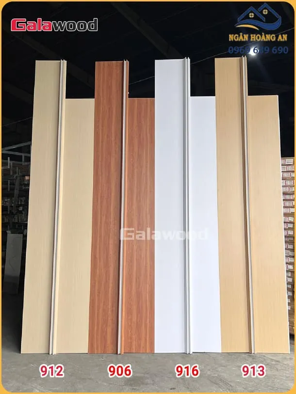 Bộ Vách Ngăn Phòng Bằng Nhựa Giả Gỗ Galawood