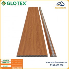 Bộ Vách Ngăn Phòng Ngủ 2 Mặt Nhựa Giả Gỗ Glotex VN201