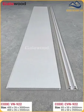 Bộ Vách Ngăn Phòng Nhựa Giả Gỗ Galawood 922