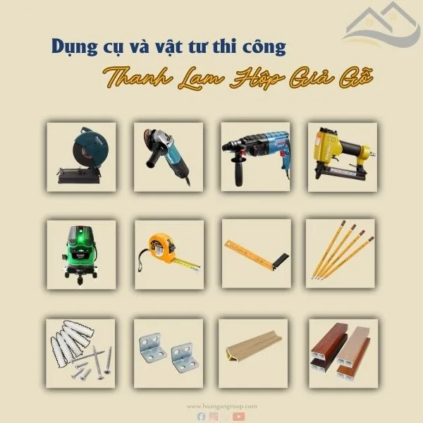 Các Dụng Cụ Chuẩn Bị Cho Thi Công