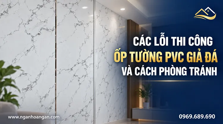 Các Lỗi Thi Công Ốp Tường PVC Giả Đá Và Cách Phòng Tránh