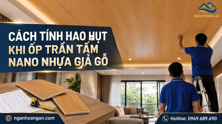 Cách Tính Hao Hụt Khi Ốp Trần Tấm Nano Nhựa Giả Gỗ