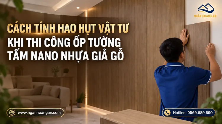 Cách Tính Hao Hụt Khi Ốp Tường Tấm Nano Giả Gỗ