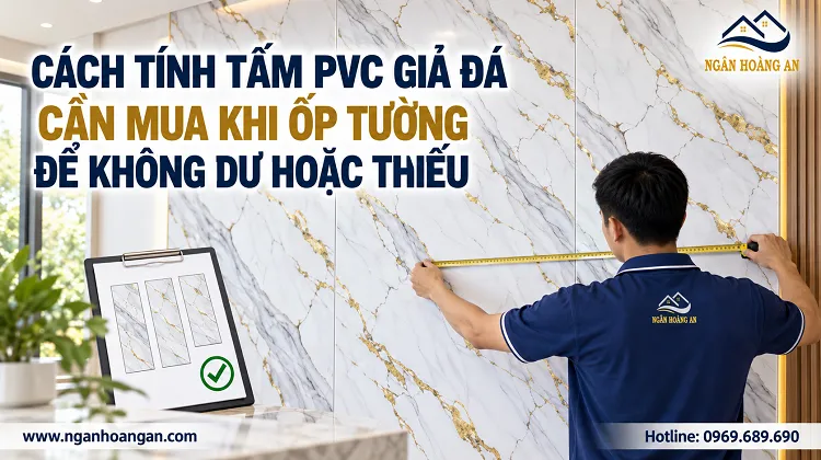 Cách Tính Tấm PVC Giả Đá Cần Mua Khi Ốp Tường Để Không Dư Hoặc Thiếu
