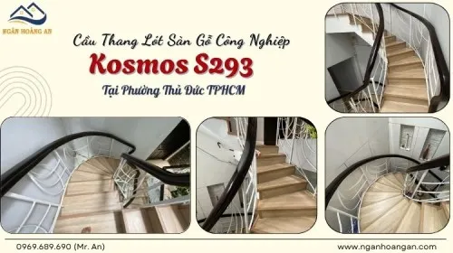Cầu Thang Lót Sàn Gỗ Công Nghiệp Kosmos S293 Tại Phường Thủ Đức TPHCM