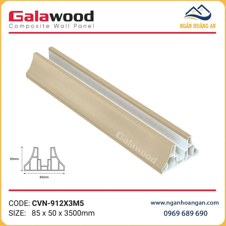 Chân Đế Vách Ngăn Nhựa Ngăn Phòng Khách Giả Gỗ Galawood CVN-912X3M5