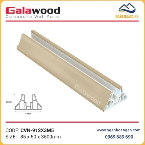 Chân Đế Vách Ngăn Nhựa Ngăn Phòng Khách Giả Gỗ Galawood CVN-912X3M5