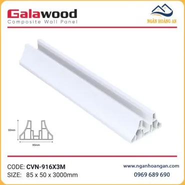 Chân Đế Vách Ngăn Phòng Ngủ Nhựa Trắng Trơn Galawood CVN-916X3M