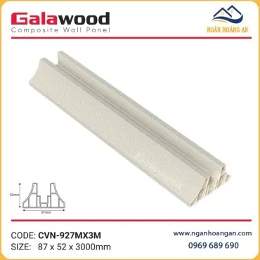 Chân Vách Ngăn Nhựa PVC Galawood CVN-927MX3M Vân Trắng Kem