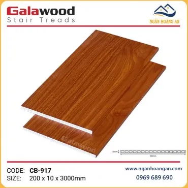 Cổ Bậc Cầu Thang Nhựa Giả Vân Gỗ Galawood CB-917