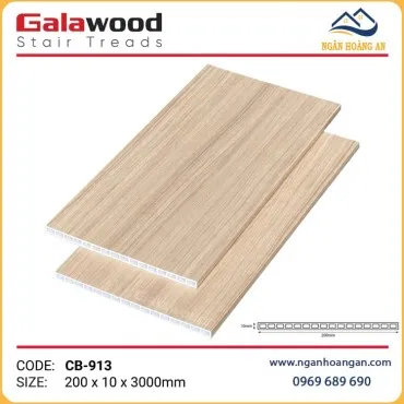 Cổ Bậc Cầu Thang Nhựa PVC Giả Gỗ  Galawood CB-913