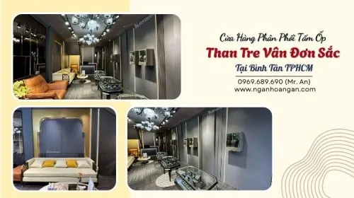 Cửa Hàng Phân Phối Tấm Ốp Than Tre Vân Đơn Sắc Tại Bình Tân TPHCM