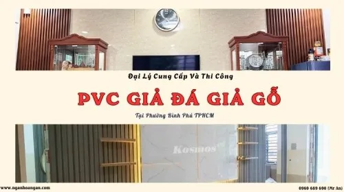 Đại Lý Cung Cấp Và Thi Công PVC Giả Đá, Giả Gỗ Phường Bình Phú TPHCM