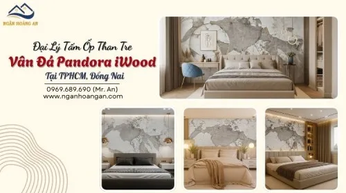 Đại Lý Tấm Ốp Than Tre Vân Đá Pandora iWood Tại TPHCM, Đồng Nai