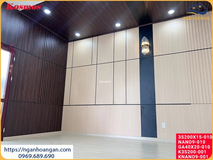 Địa Chỉ Thi Công Ốp Tường Lam Sóng Nano Giả Gỗ Tại Quận 12 TPHCM