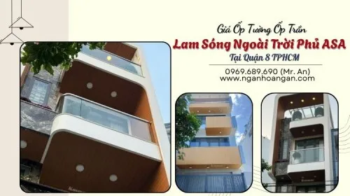 Giá Ốp Tường Ốp Trần Lam Sóng Ngoài Trời Phủ ASA Tại Quận 8 TPHCM
