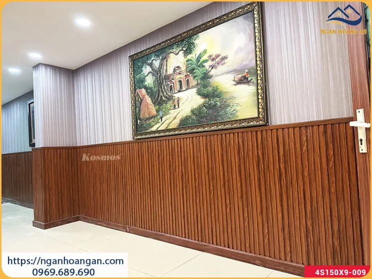 Giá Thi Công Ốp Tường Lam Sóng Nhựa Giả Gỗ Tại Quận 12 TPHCM