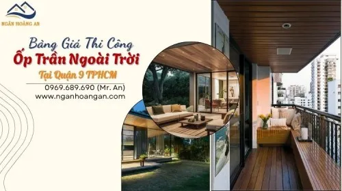 Thi Công Trọn Gói Ốp Trần Gỗ Nhựa Ngoài Trời Tại Quận 9 TPHCM