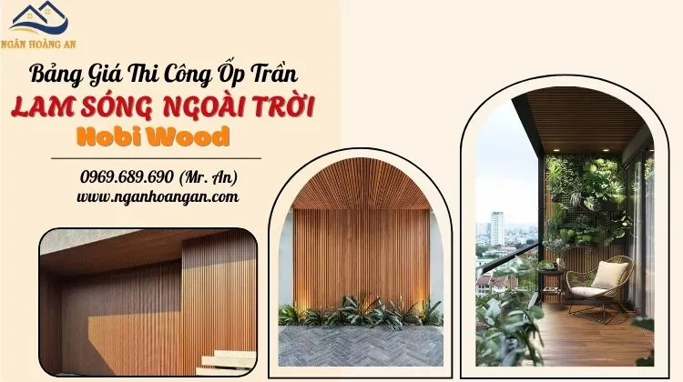 Giá Thi Công Trọn Gói Ốp Trần Lam Sóng Ngoài Trời Tại TPHCM