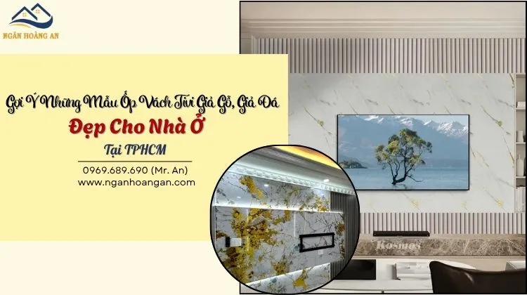 Gợi Ý Những Mẫu Ốp Vách Tivi Giả Gỗ, Giả Đá Đẹp Cho Nhà Ở Tại TPHCM