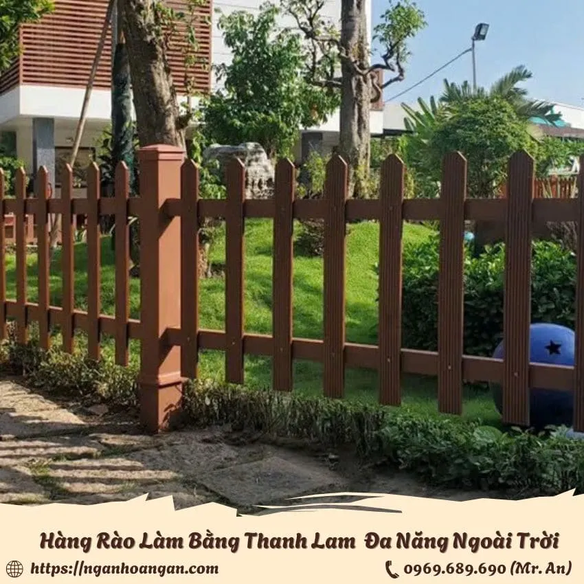 Hàng Rào Ứng Dụng Làm Bằng Thanh Đa Năng Ngoài Trời