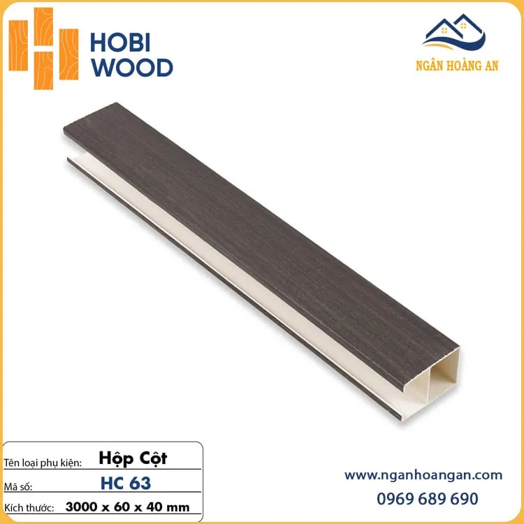 Hộp Trần U Nan Nhựa Giả Gỗ Hobiwood 40X60 HC63