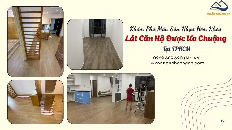 Khám Phá Mẫu Sàn Nhựa Hèm Khoá Lát Căn Hộ Được Ưa Chuộng Tại TPHCM