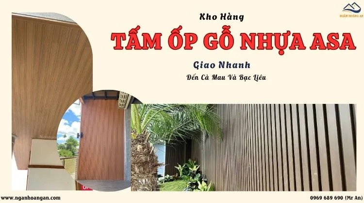 Kho Hàng Tấm Ốp Gỗ Nhựa ASA Giao Nhanh Đến Cà Mau Và Bạc Liêu