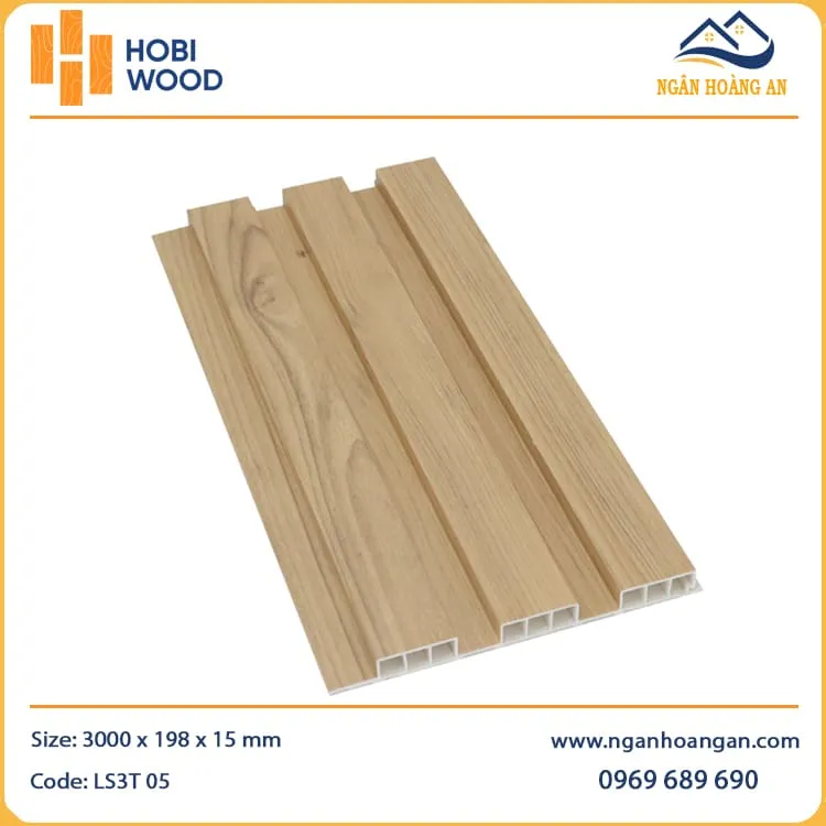 Lam 3 Sóng Thấp Nhựa Ốp Tường Hobiwood LS3T-05 Tại TPHCM Lam 3 Sóng Thấp Nhựa Ốp Tường Hobiwood LS3T-05 Tại TPHCM