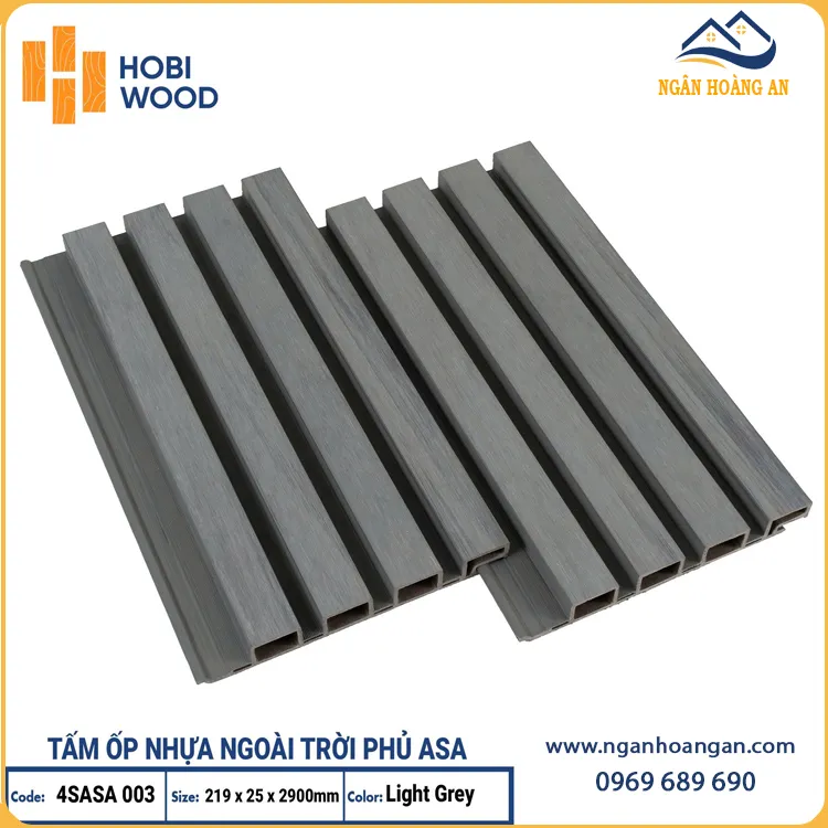 Lam Sóng Phủ ASA Chống Nắng Mưa Hobiwood 4SASA003 Vân Xám