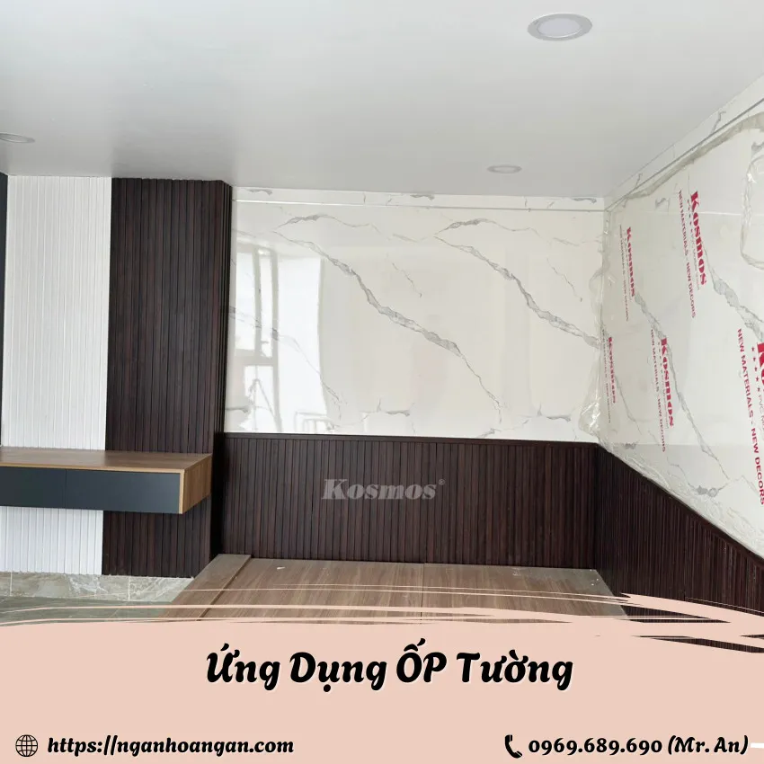 Lam Sóng Giả Gỗ Ốp Tường Lamri