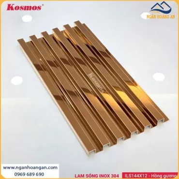 Lam Sóng Inox 304 Mạ PVD Kosmos ILS144X12-HG Hồng Gương