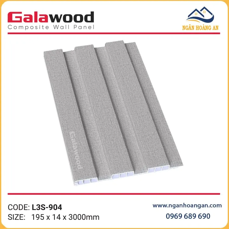 Lam Sóng Nhựa Ốp Trần Giả Vân Vải Galawood L3S-904  