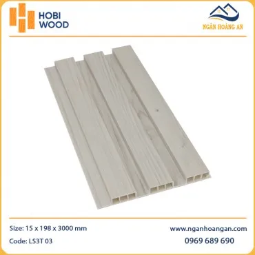 Lam Sóng Nhựa Ốp Tường Giả Vân Gỗ Hobiwood LS3T-03