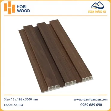 Lam Sóng Nhựa Ốp Tường Giả Vân Gỗ Hobiwood LS3T-04