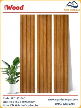 Lam Sóng Nhựa Ốp Tường Giả Vân Gỗ iWood 4S10-C