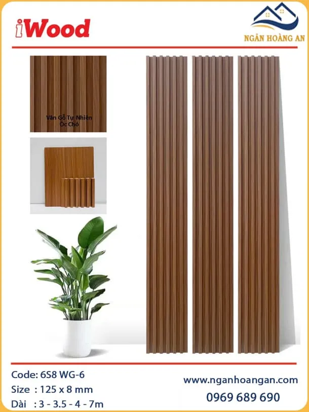 Tấm Lam Sóng Than Tre Vân Gỗ Tự Nhiên Ốc Chó iWood 6S8 WG-6 Tấm Lam Sóng Than Tre Vân Gỗ Tự Nhiên Ốc Chó iWood 6S8 WG-6