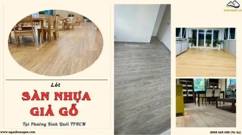 Lót Sàn Nhựa Giả Gỗ Chất Lượng - Giá Rẻ Tại Phường Bình Quới TPHCM
