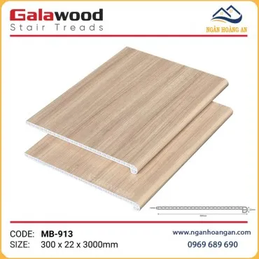 Mặt Bậc Cầu Thang Nhựa PVC Giả Gỗ Galawood MB-913