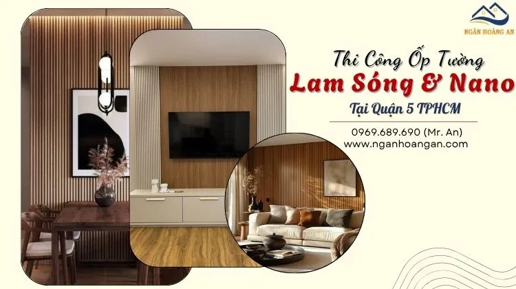 Mua Và Thi Công Ốp Tường Nhựa Giả Gỗ Nano, Lam Sóng Tại Quận 5 