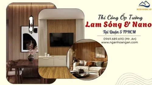 Mua Và Thi Công Ốp Tường Nhựa Giả Gỗ Nano, Lam Sóng Tại Quận 5 TPHCM