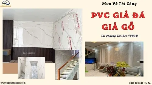 Mua Và Thi Công Ốp Tường PVC Giả Đá, Giả Gỗ Tại Phường Tân Sơn TPHCM